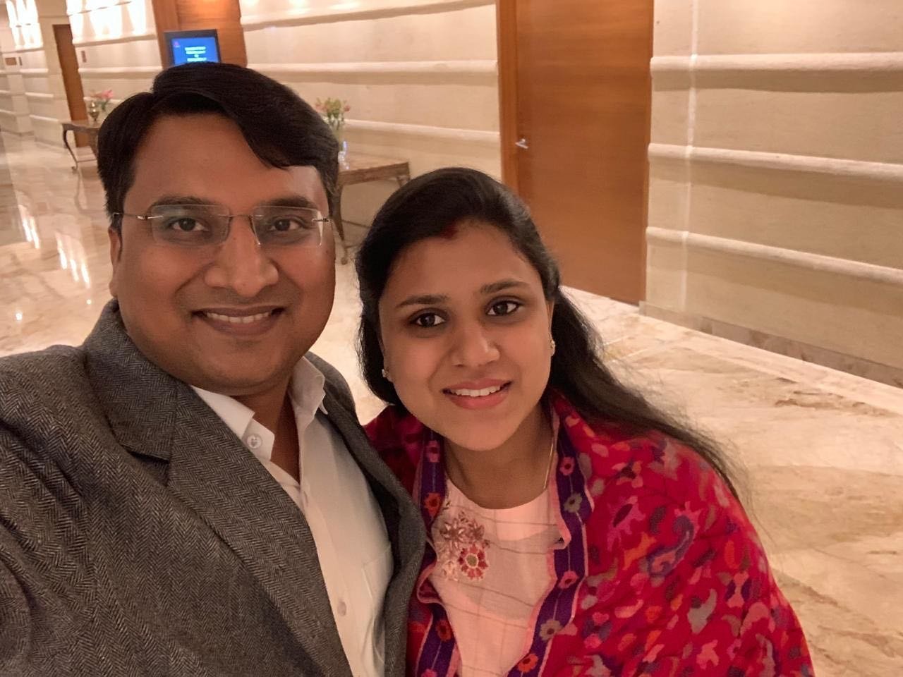 Nishant Jain IAS With Wife