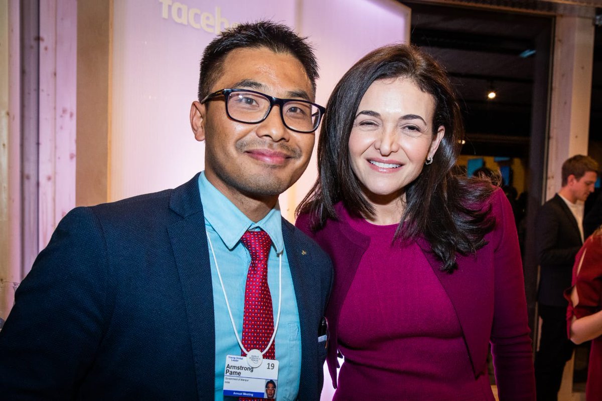 Being called out to share public platform by Sheryl sandberg COO FB here at Davos 2019 for positive usage of FB 