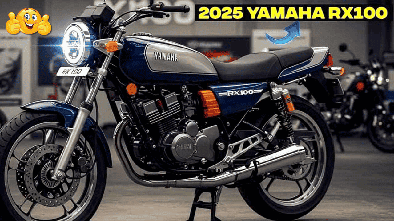 Yamaha RX100 Returns in 2025: Retro Looks, 125cc Power and 70 km/l Mileage!